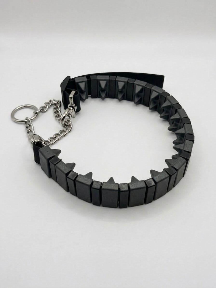 Collar de Adiestramiento para Perros Profesional Ajustable | Collar Educativo Seguro sin Daño | Ligero y Resistente | Control de Tirones | Uso canino y Doméstico | Polímero (Negro)