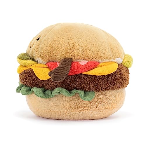 Jellycat Amuseables Burger Stuffed Toy, 4.5 inches - Food Plush - Fun Gift Idea - Image 3