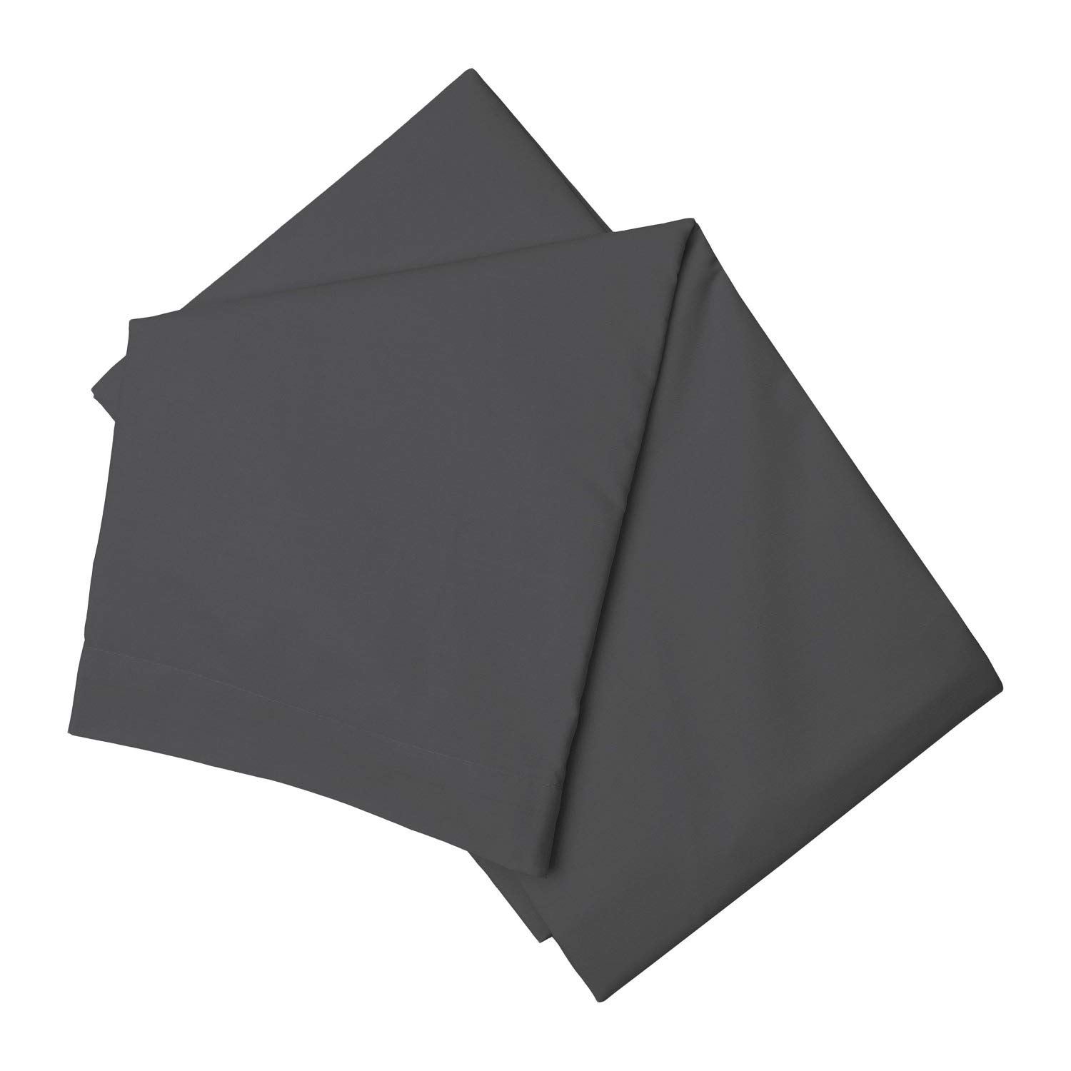 Belledorm Charcoal Brushed Cotton Flat Sheet (Single) (Charcoal)