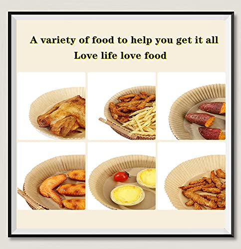 Forro de papel descartável Air Fryer, 50 peças/100 peças antiaderentes descartáveis para fritadeira