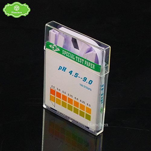 5 paquetes (100strips/Pack) PH 4.5 – 9.0 2 coloralkaline pruebas de pH Papel tiras de prueba de pH Indicador Tornasol Kit