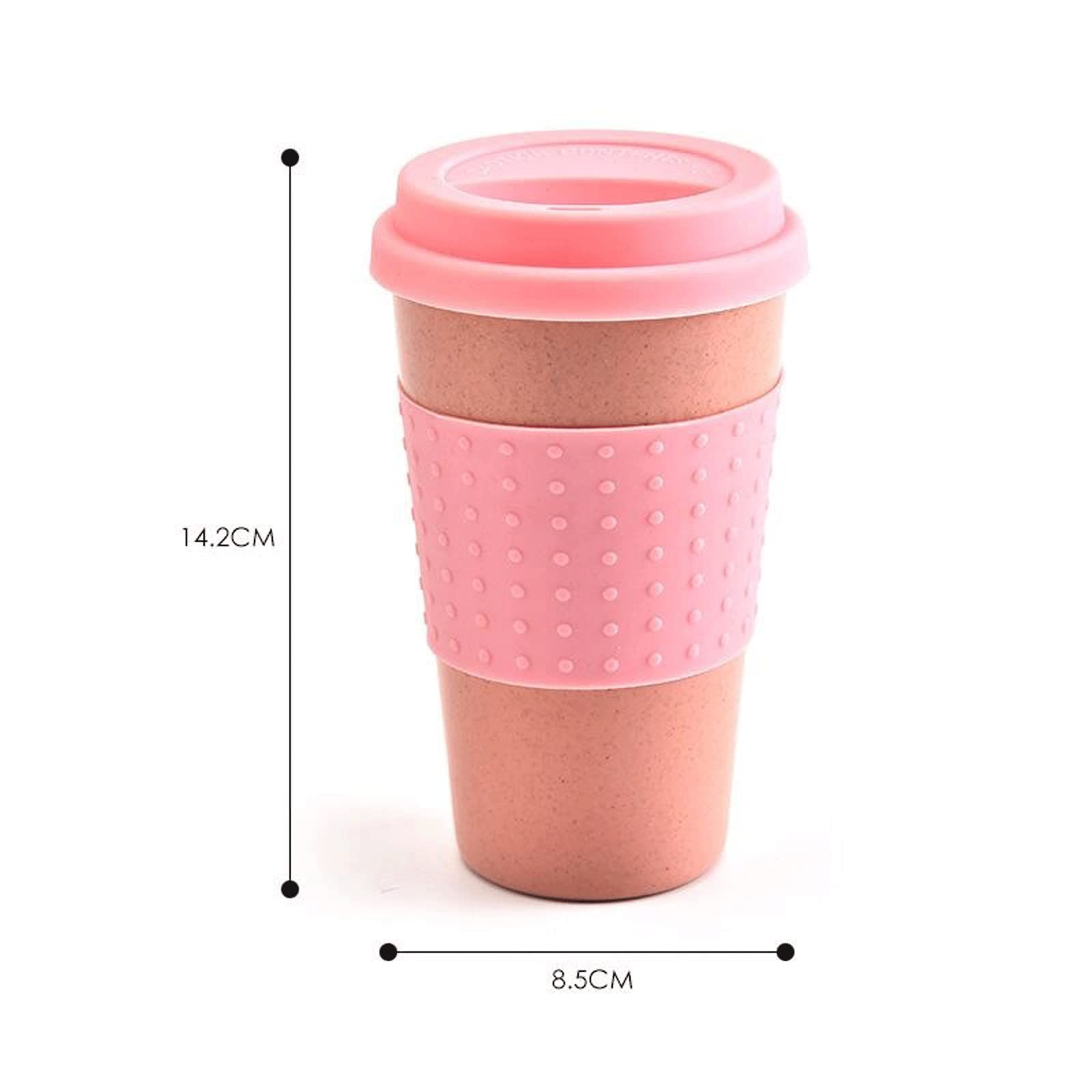 Podróżny kubek do kawy Fibre Water Cup Silikonowy kubek do kawy Plastikowy kubek z pokrywką