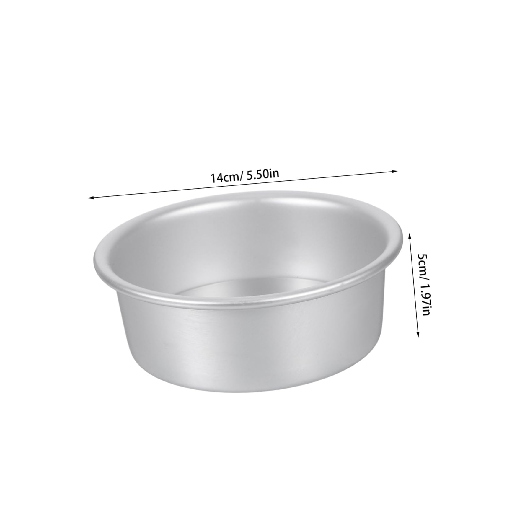 PRETYZOOM 2pcs Nonstick Aluminum Alloy Cake Baking Pans With Removable Bottom Round Molds For Cheesecake Bread And Tart Fit Oven Pots Pressure Cooker 5 Inch