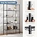 DUMOS 5 Tier Metal Wire Rack Shelf Heavy Duty Standing Shelves Adjustable Steel Closet Shelving Unit Organizers and Storage for Kitchen Bathroom Pantry Office, 13.78