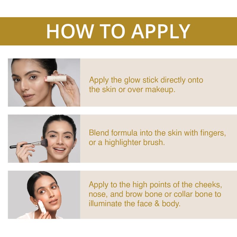 Image of INSIGHT Professional Glow Stick - (Callisto) | Glowly Finish | Cream to Powder Texture | Easily Blendable,Travel Friendly - 8.5gm (Pack of 2)