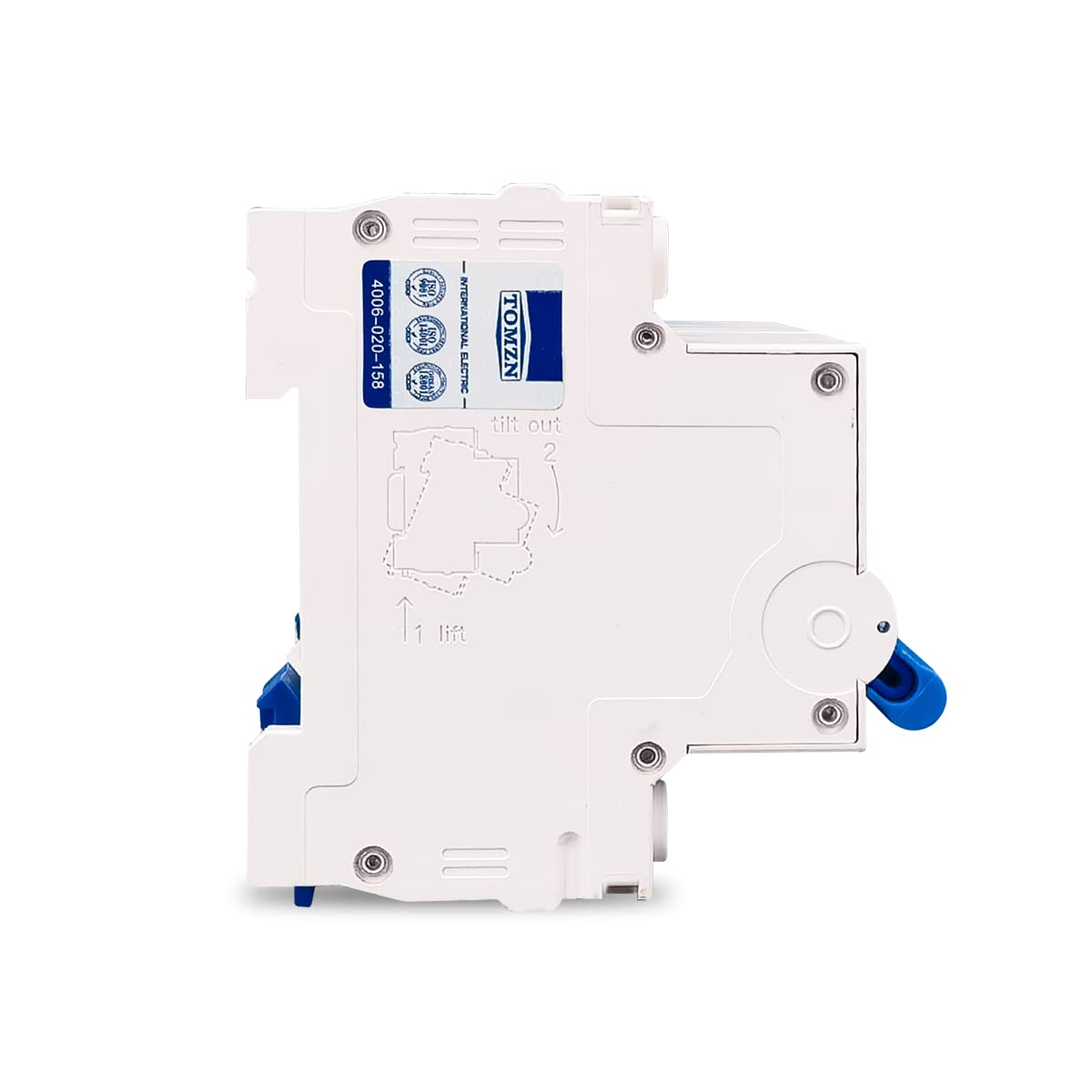 2P + 2P MTS AC Interruptor de Transferencia de Transferencia Manual de Doble Potencia MCB 50HZ / 60HZ Disyuntores 689 (Size : 32A)