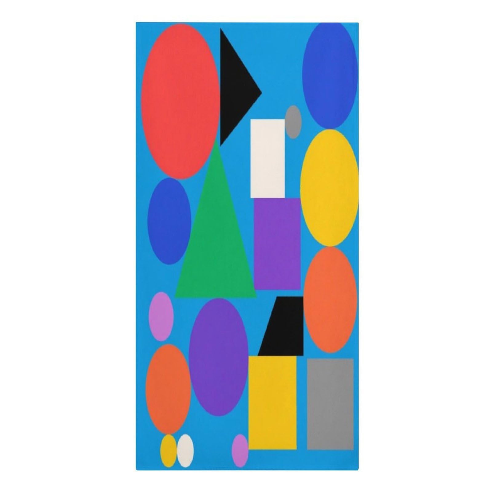 Fekiloot Men's Style Geometry Large Beach Towel, Travel Towel For Adults Wo, Pool Towels For Beach, Camping, Swim Pool, Gym, Sports& Yoga 61.4"X30.3"