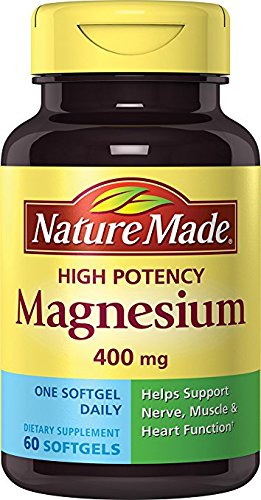 Nature Made High Potency Magnesium 400 Mg, 60-Count , Pack of 2