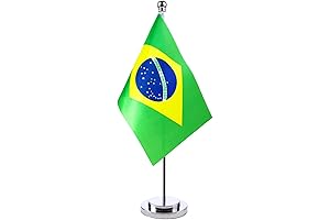 Brazilian Table Flag: Embellish Your Space with Pride and Style