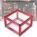 immagine 2Custodia per PC con Telaio Aperto, Telaio per Computer ITX Fai-da-Te in Lega di Alluminio di Design Aperto Fai-da-Te, Dimensioni assemblate 235x250x290mm, applicabile per Scheda Madre ITX(Rosso)