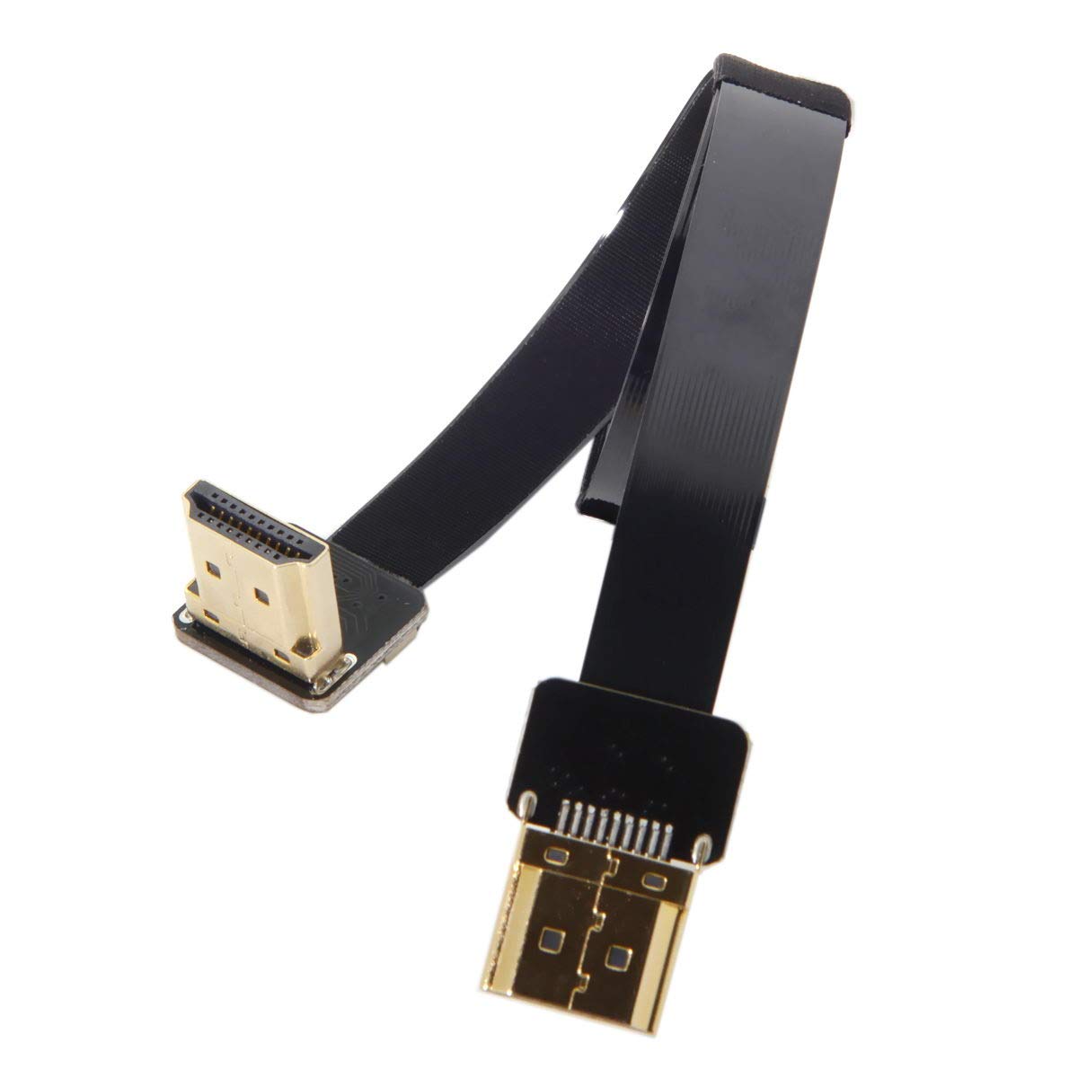 CYFPV FPV Câble Plat HDMI Mâle Vers HDMI Mâle Coudé 90D HDTV FPC Pour Photographie Arienne Fpv Hdtv Multicopter 50 Cm 68648101