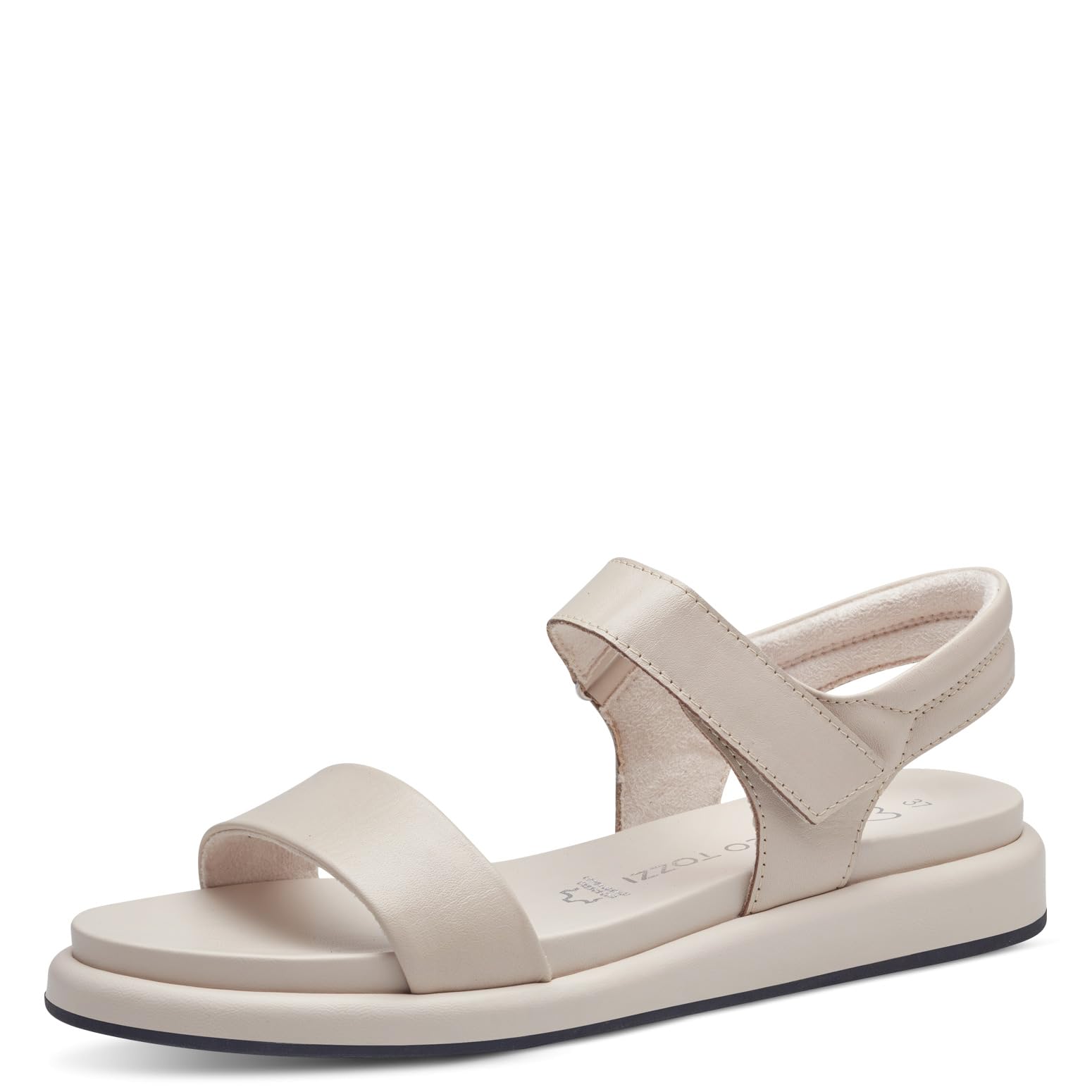 MARCO TOZZI Women's 2-28414-42 Heeled Sandal, Cream, 7.5