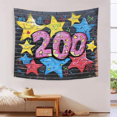 Tapisserie Graffiti 3D Effet art mural grand format déco chambre ado