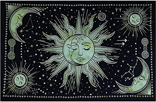The Art Box Tapestry Wall Hanging As Wall Art And Home Decor For Bedroom, Living Room, Boho Wall Hanging Tapestry Indian Cotton Wall Sheet Bedding Decor (Green 85 X 90 Inches) #TOP2