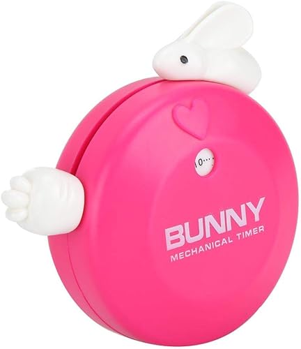 Miniatura 2 de Temporizador de cocina, conejo de dibujos animados, mecánico, manual, temporizador de cocina, recordatorio de alarma, herramienta de cuenta