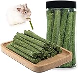 20PCS Natural Timothy Hay Sticks, Timothy Grass Molar Stick Chew Toys for Rabbits, Chinchillas,...