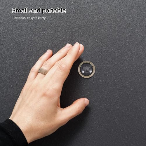 Mirilla para puerta de ángulo ancho jojofuny, visor duradero para fácil instalación, accesorio de seguridad para puerta principal miniatura 2