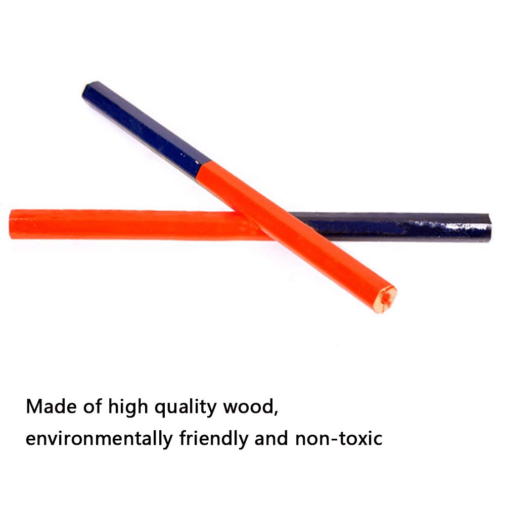 Crayon Bicolore Campus - Bleu Et Rouge - Mine 3mm Résistante - Hexagonal - Pour École, Bureau, Artistes