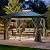 YITAHOME 12x12ft Hardtop Gazebo with Nettings and Curtains, Heavy Duty Double Roof Galvanized Steel Outdoor Combined of Vertical Stripes Roof for Patio, Backyard, Deck, Lawns, Gray