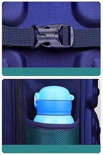 Mochila Escolar com Rodinha, Compartimento para guardar lapís, caneta e objetos mochila de carrinho
