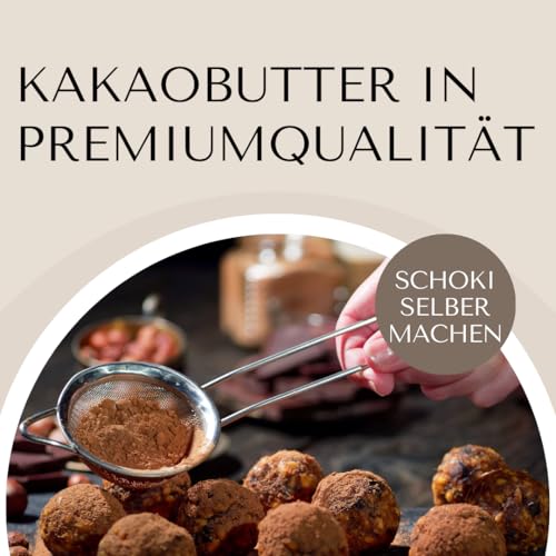 Pure Xocolate Premium Bio Kakaobutter Chips – Vegan, Glutenfrei & Zuckerfrei | Ideal für Schokolade selber machen, Backen & Kochen (500g)