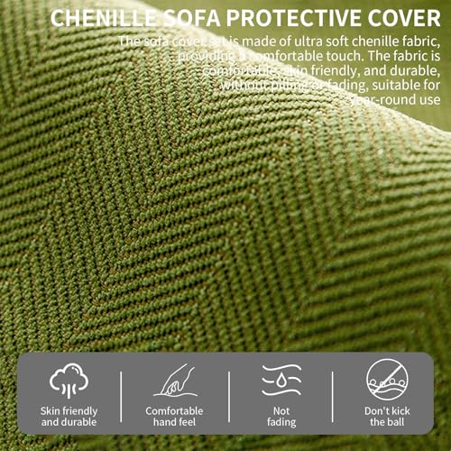 Housse de canapé en L 110x240 protection meubles durable - 6