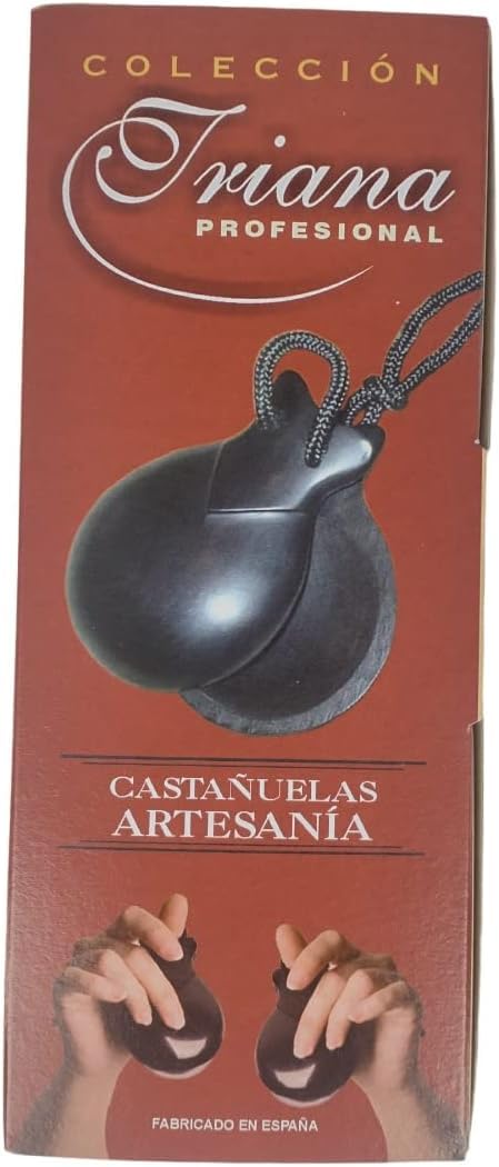 Castañuela Española de Madera Caoba Especial nº6 Qbano de percusión para baile flamenco