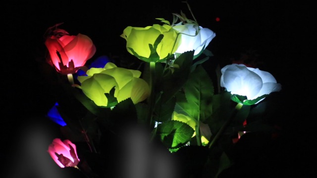 Lampada solare da esterno impermeabile, luce con ramo di fiori di ciliegio, adatta per giardino, cortile, cortile, passaggio, decorazione natalizia | Leroy Merlin