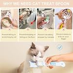 PETPAWLOVELY-3PCS Cat Treat Spoon Squeeze,Cat Strip Feeder spoon,Easy Feeding Spoons for Licky Treats,Pet Food Spoons for Wet Food, Suitable for Churu Paste Treat(3 Color) - Image 3