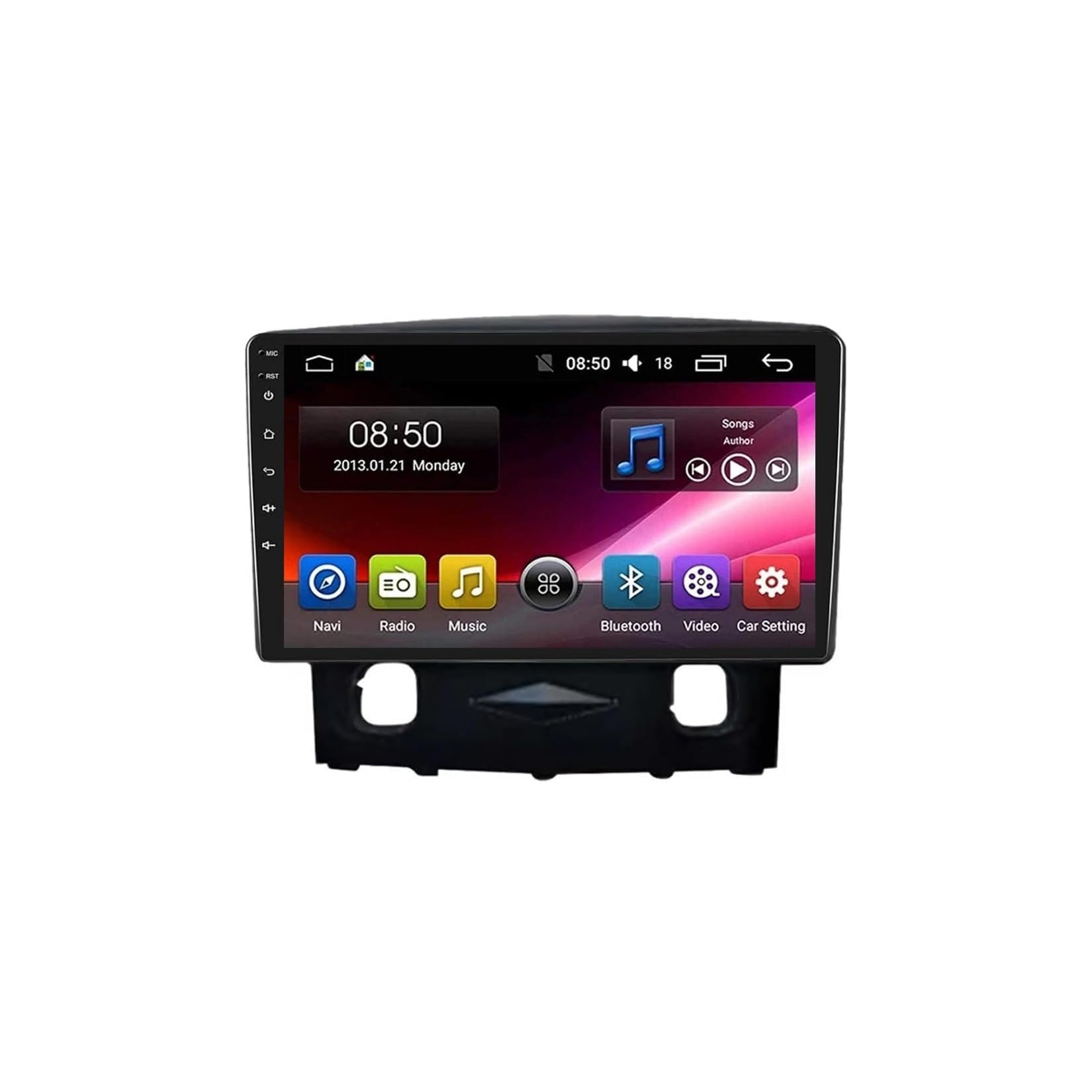 BCBSYCJP Car Radio with Wireless CarPlay Android Auto for Ford Kuga 2008-2010 9 Inch Stereo Mirror Link Bluetooth with Android Auto Carplay Wireless WIFI FM GPS,4 Core 2G+32G