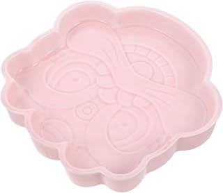 Amosfun Plato De Fruta Creativo Platos Para Servir Linda Bandeja Para Servir Bandeja De Frutas Para Fiestas Bandeja De Verduras Placa De Fondo Plano Cuenco Para Fruta Frutero Rosa Cerámica