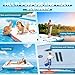 FBSPORT Inflatable Floating Dock,6ft/ 8ft/10ft Water Dock Float Platform Island Raft Mat with None-Slip Surface,6 Inch Thick PVC Construction,Air Raft Platform for Pool Beach Ocean