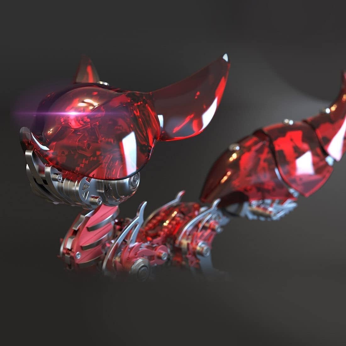 Puzzle metalowe 3D dla dorosłych, zestaw mechanicznych puzzli metalowych lisa, rękodzieło montażowe DIY łamigłówka, dla dorosłych zestawy modeli na biurko zabawki budowlane 339 szt.