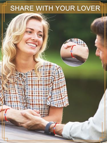 Sasylvia 100 Pcs Evil Eye Bracelets Gift Includes 50 Adjustable Evil Eye Protection Bracelets 50 Wishing Card4