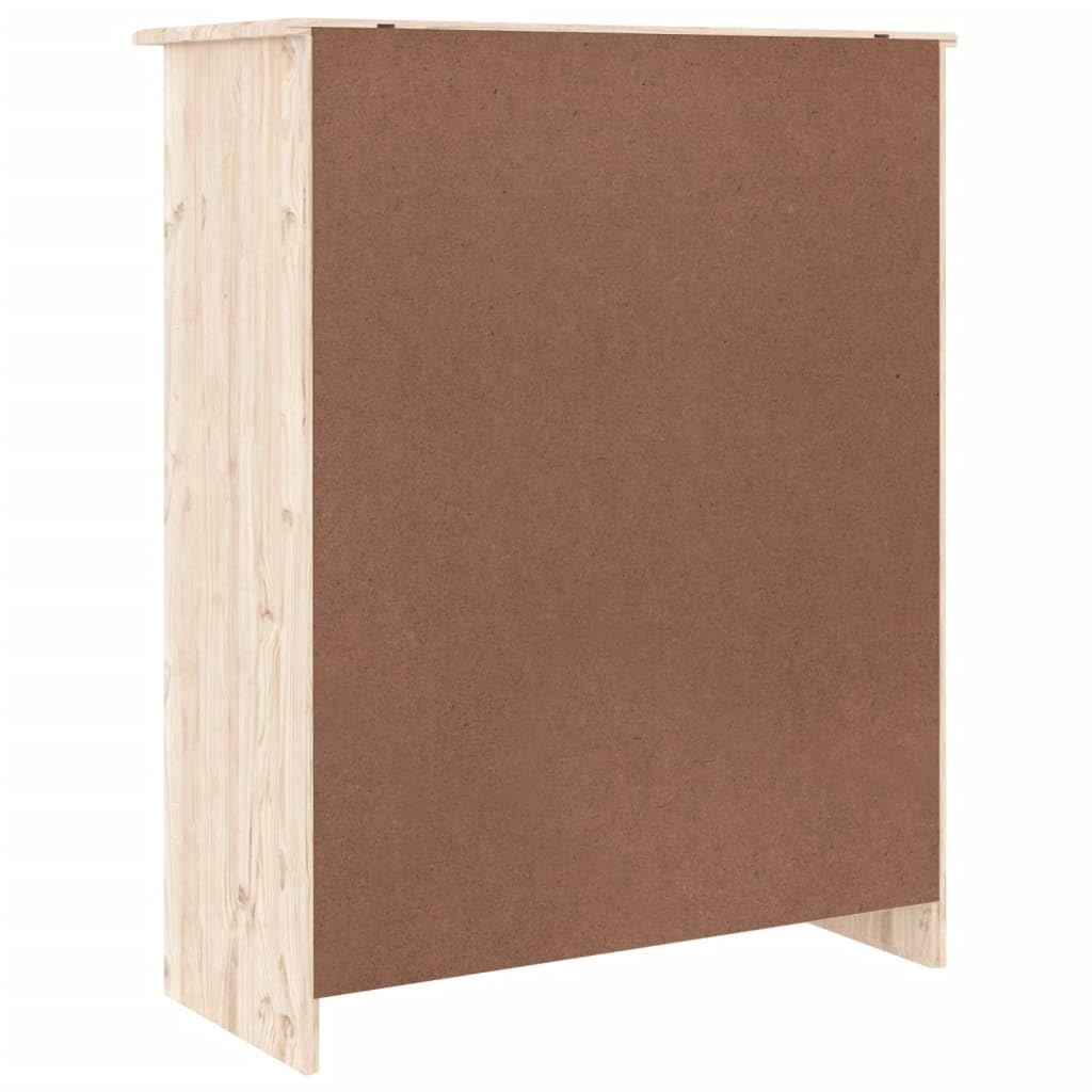 Scarpiera ALTA 77 x 35 x 96 cm in legno massello di pino