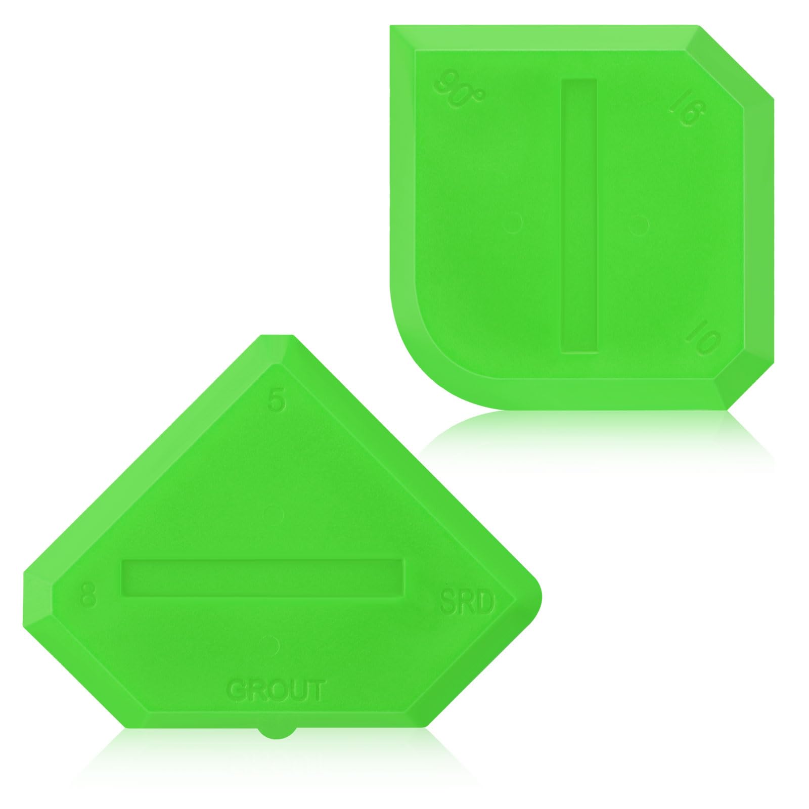 Outus 2 Pcs Caulking Tool Silicone Grout Scraper for Sealing, Light Green