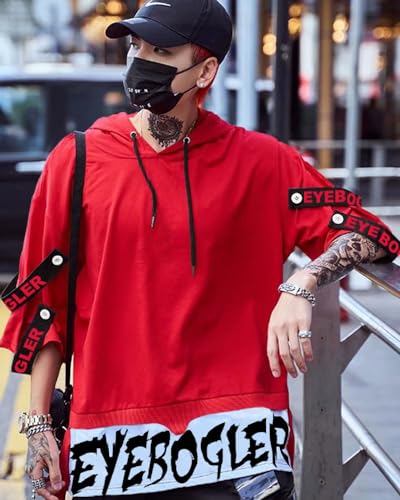 Image of Noble Monk Men's Round Neck Half Sleeve Oversized Printed Tshirt