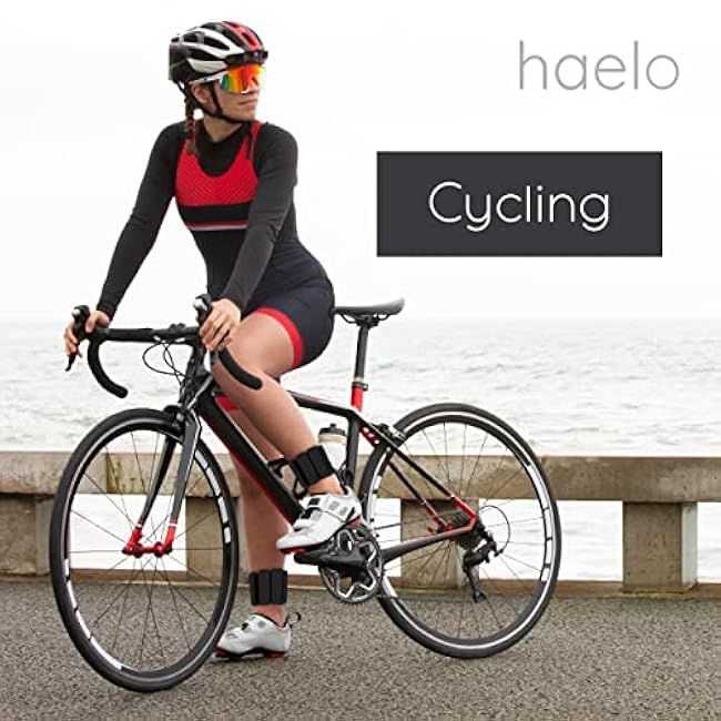 Haelo Hoops - Set of 2 (1lb Each) | Adjustable Wearable Wrist & Ankle Weights for Men and Women | Yoga, Dance, Barre, Pilates, Cardio, Aerobics, Walking