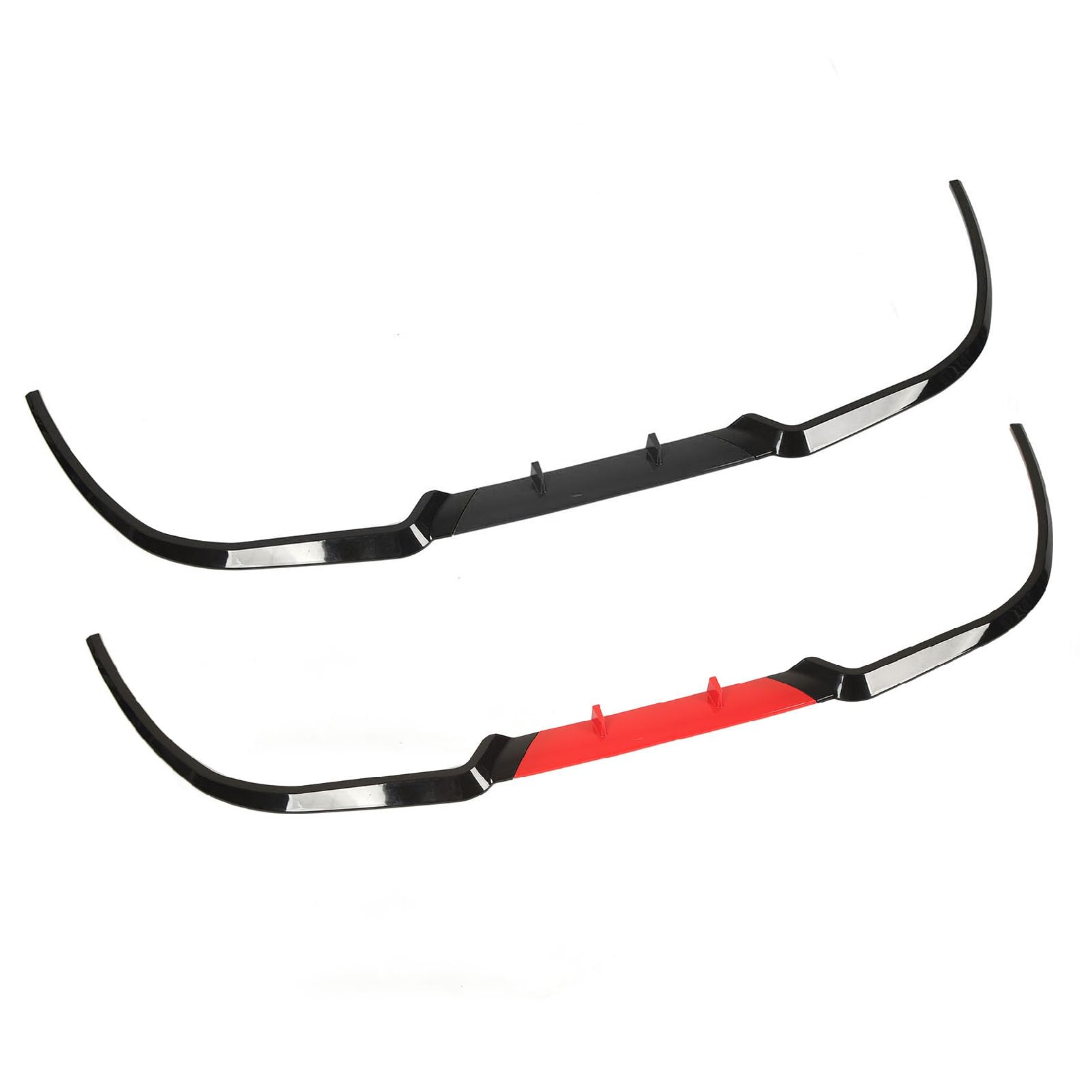 Separador De Labios De Parachoques Delantero De 114 Cm, Alerón De Labios Delantero, Deflector De Labios Delantero, Accesorios Exteriores De Coche, Reemplazo Resistente A Impactos Para Seat Leon(negro)
