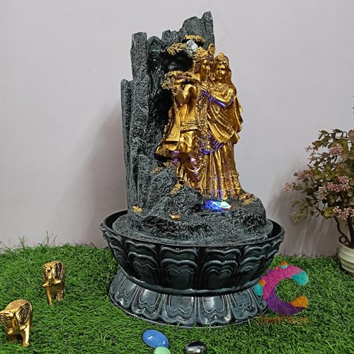 Image of Decorative Water Fountain for Home Decor, Office, Indoor & Outdoor, Garden, Puja Room, Vaastu, Reception, Spa, Gifting. (Radha Mohan)