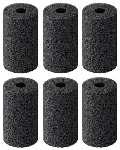 Image of Pawfly 6 Pack Pre-Filter Sponge, Aquarium Filter Sponge 0.4 inch Intake Sponge Foam Roll for Small Fish Shrimp Fry Fish Tank Covers Accessories