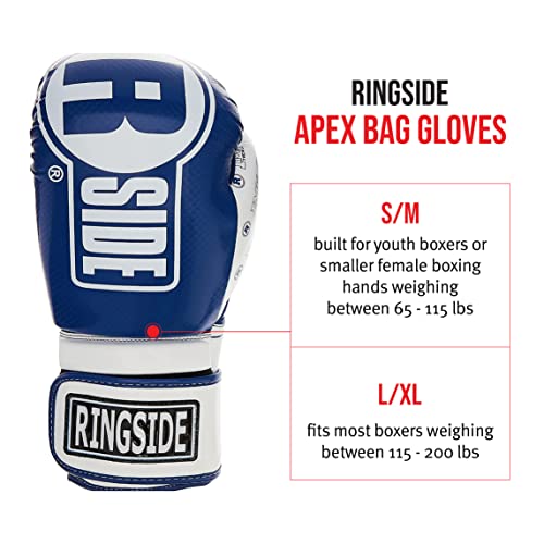 Image of Ringside Apex Bag Gloves, IMF-Tech Boxing Gloves with Secure Wrist Support, Synthetic Boxing Gloves for Men and Women