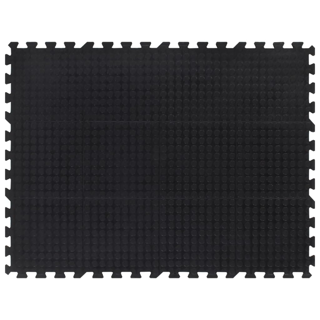 Gummimatte 90x120 cm 12 mm Bodenschutzmatte rutschfeste Bodenfliese für Fitnessstudio Garage