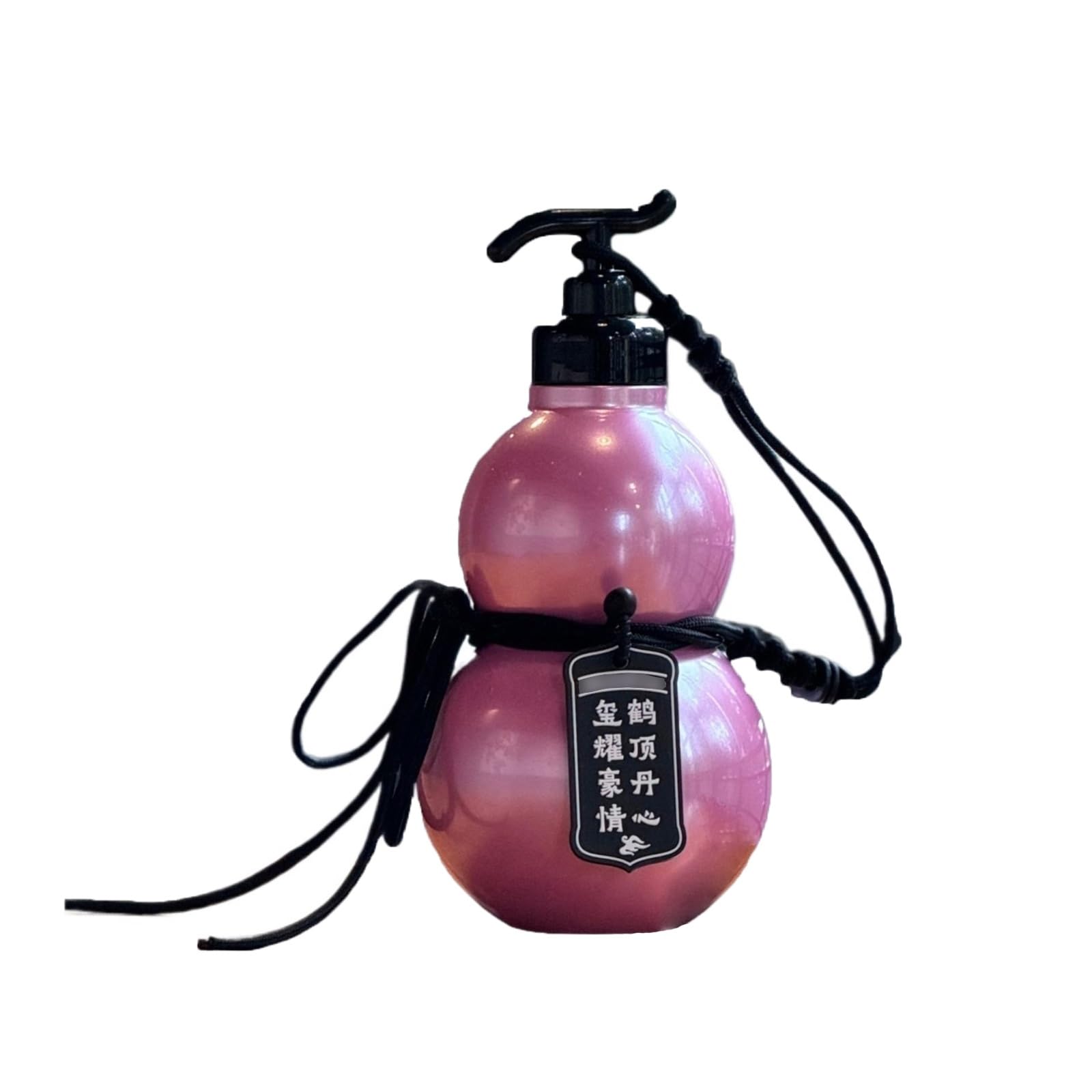 LUNCHS 580 ML Acier Inoxydable 316 Portable étanche Bouteille d'eau en Forme de Gourde Paille Et Verre Droit 2 en 1 Natation(Pink)