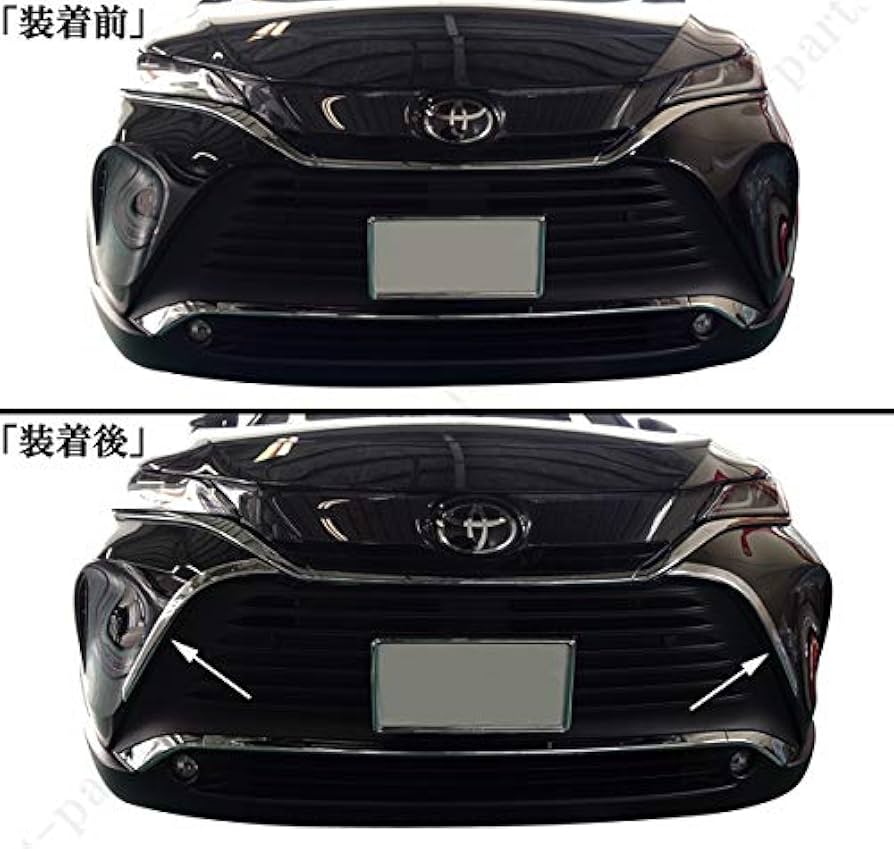 〔いち〕　ハリアー80 フロントグリル　ガーニッシュ ハリアー 80 フロントグリルガーニッシュ エンジンフード