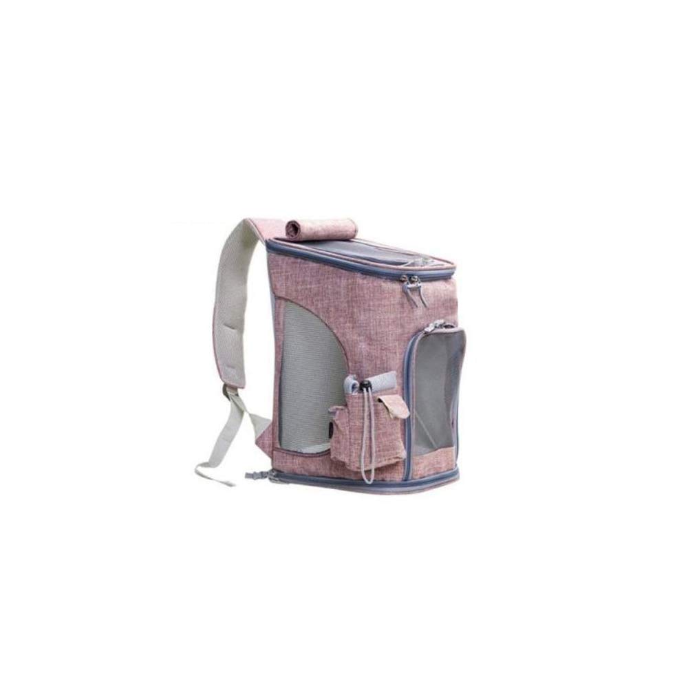 Sac à dos chat et chien REYG pliable rose clair pour petit animal