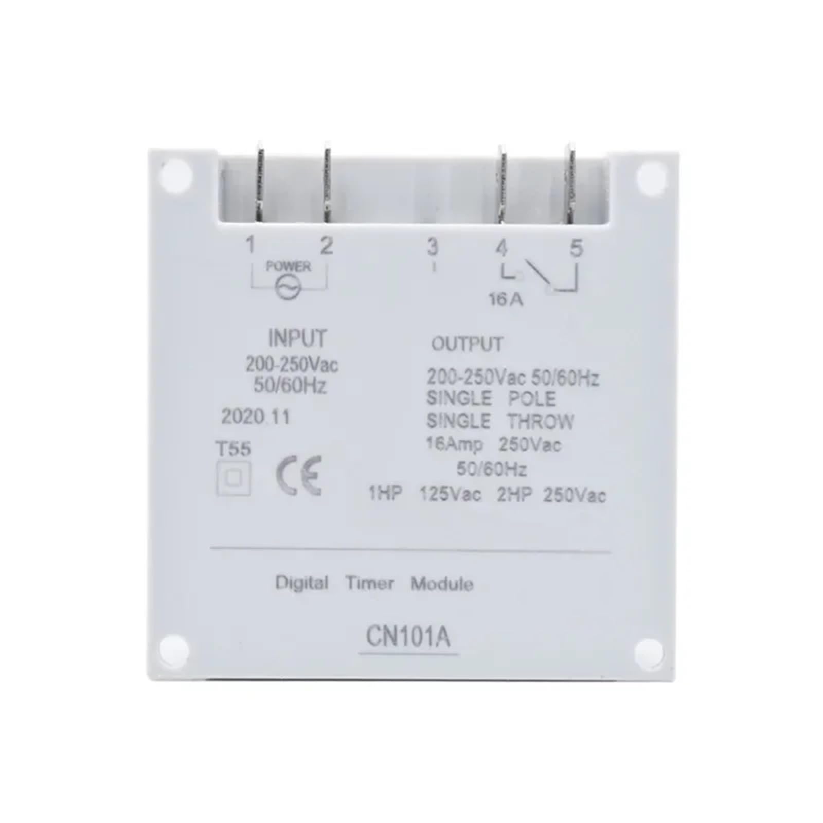 Temporizador de 220 V, 110 V, 24 V, 12 V, CN101A, temporizador de alimentación digital, relé programable, interruptor de tiempo, 16 A, CN101 (cubierta de cable de temporizador, 12 V)