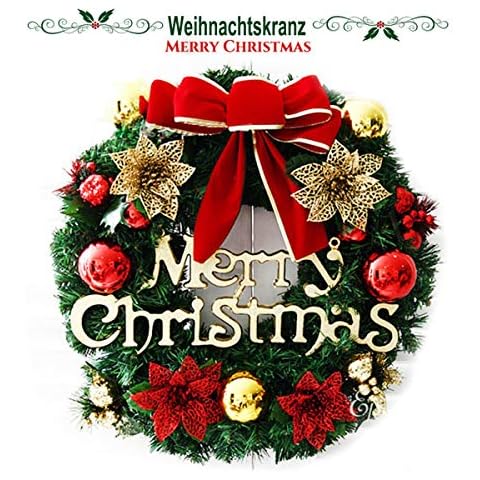 TheStriven Weihnachtsgirlande Kränze Natürliche Girlande Haustür Kränze Kreativ Weihnachten Türkranz Weihnachten Dekoration Weihnachtskranz Weihnachtsdekoration für Einkaufszentren Schaufenster Cover