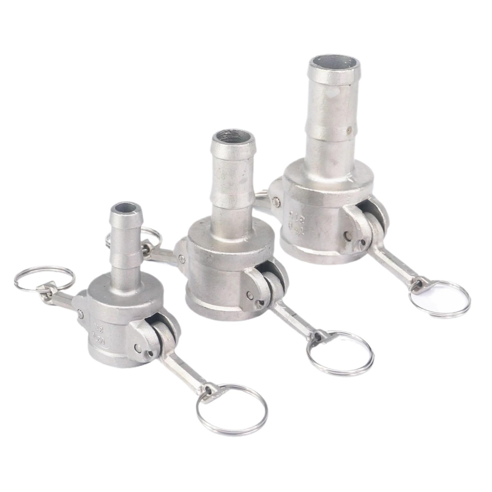 1/2"- 3" Hose Barbed 304 Stainless Steel Type C Socket Camlock Connector Groove Union Quick Fitting Wrench(2")