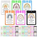 Dansib 24 Pack Teacher Hand Sanitizer Spray Appreciation Gifts for Women New Year Inspirational Gift Mini Hydrating Hand Sanitizer Travel Size Pocket Spray End of Year Teacher Retirement
